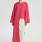Tunica lunga con spacco frontale fucsia
