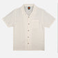 Camicia in lino San Miguel a maniche corte bianco schiuma