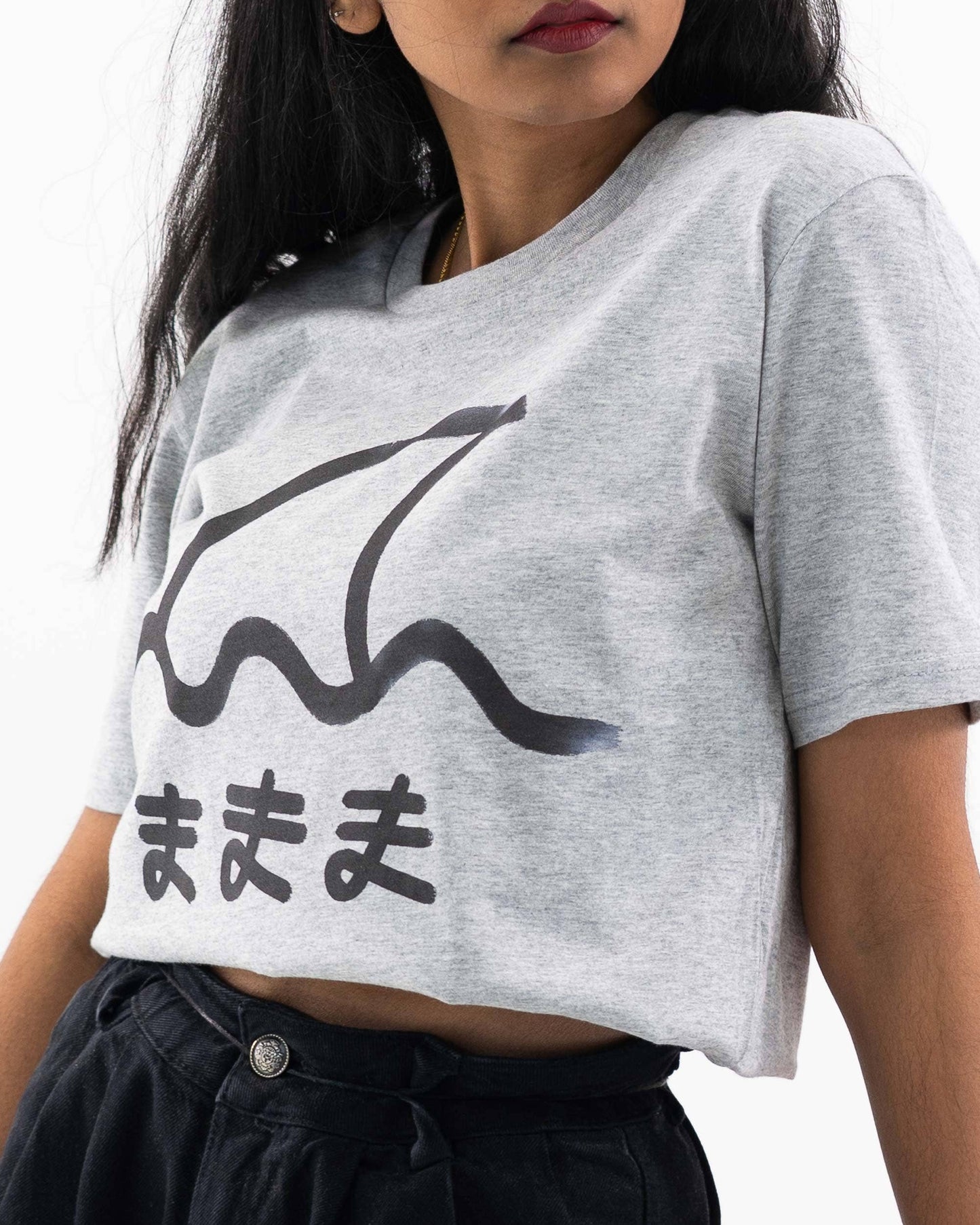 T-shirt unisex Mama con grafica giapponese in cotone biologico