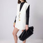 Gilet in crêpe con bottoni