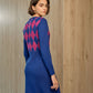 Abito in maglia Rhombus a rombi
