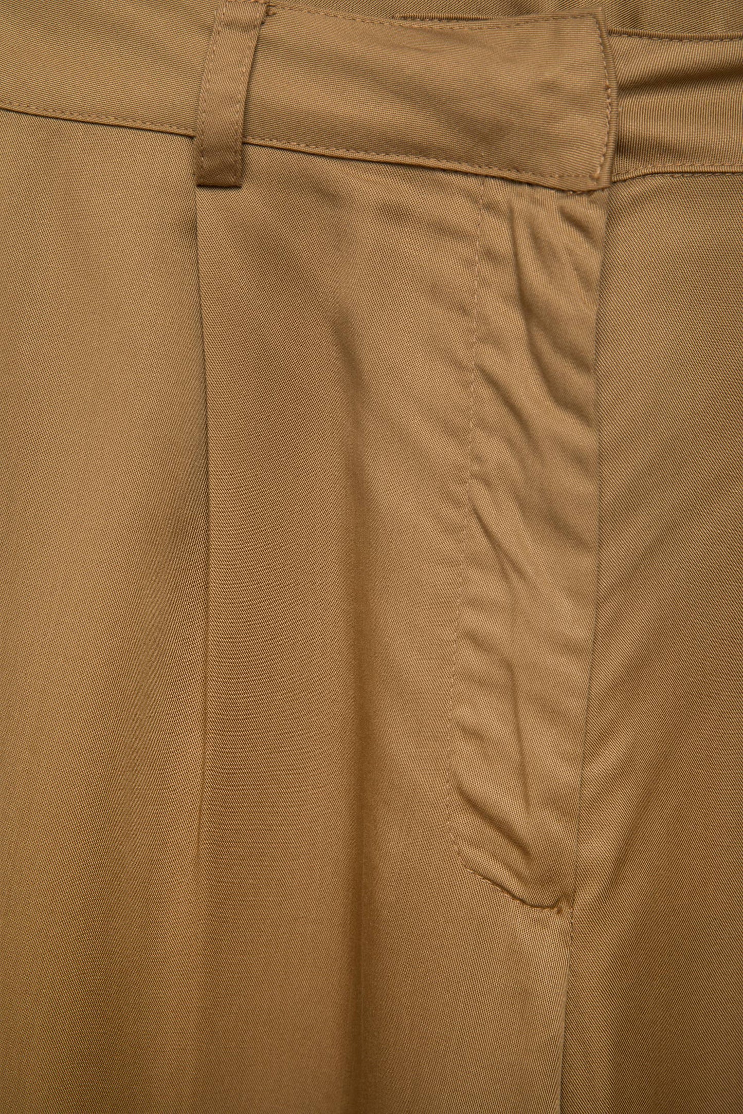 Pantaloni a pieghe dritti in lyocell