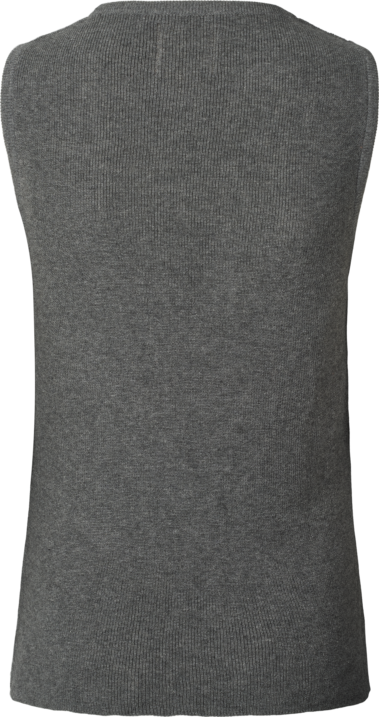 Top in maglia Sofie in cotone organico grigio scuro mélange