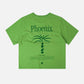 T-shirt donna pigmentata verde Phoenix in cotone biologico