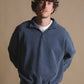 Maglione oversize super heavy con zip a quarto Total Eclipse