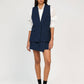 Gilet sartoriale blu navy Zalia