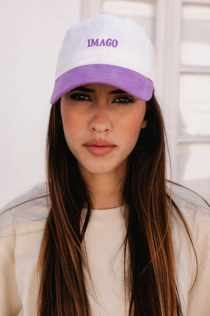 Cappellino 6 pannelli in cotone African Violet