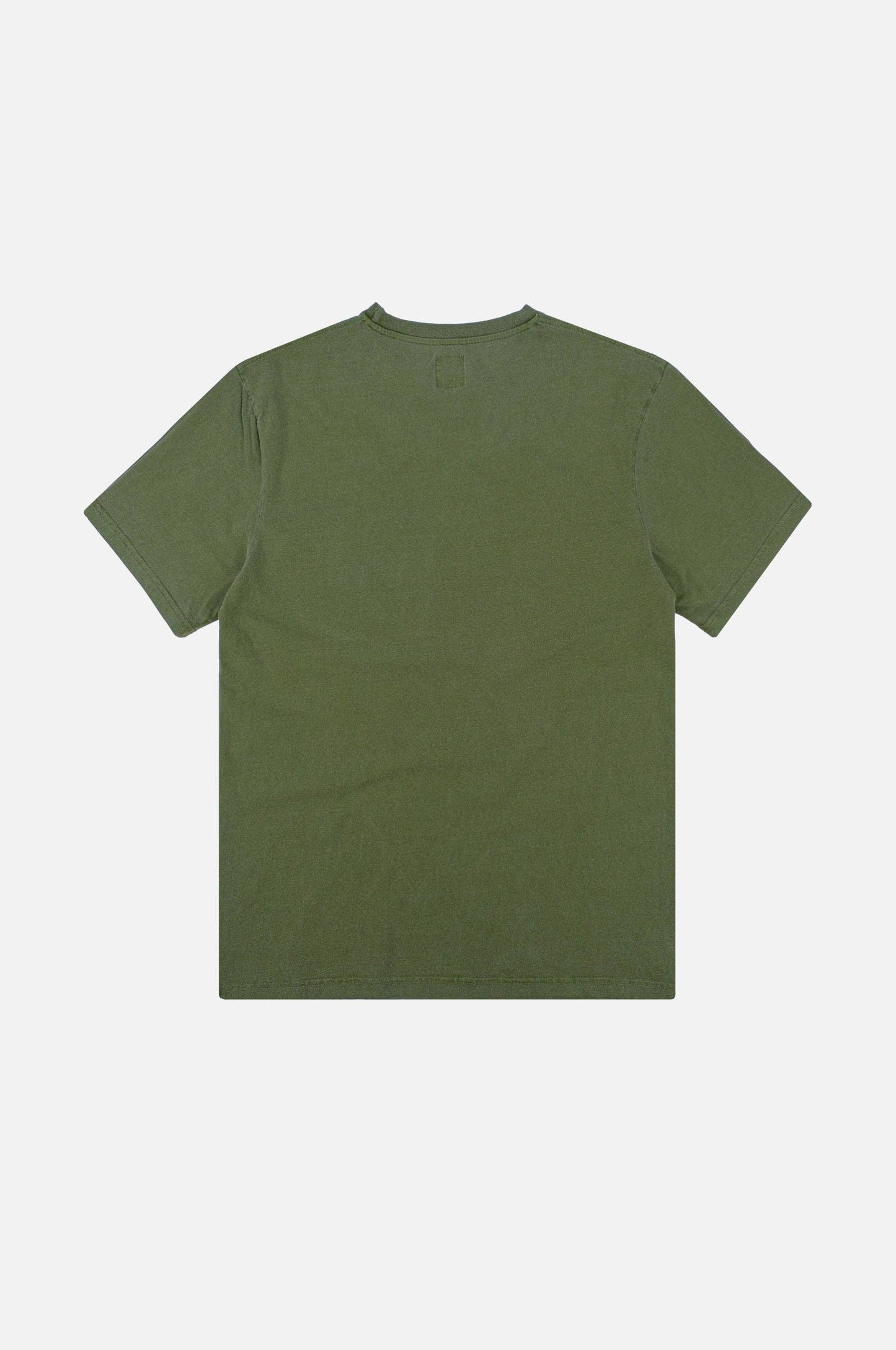 T-shirt uomo pigmentata in cotone biologico verde quercia