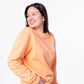 Felpa unisex arancione in cotone biologico