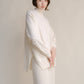 Maglione leggero dolcevita in misto cashmere con spacchi laterali