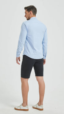 Camicia oxford azzurro cielo slim fit