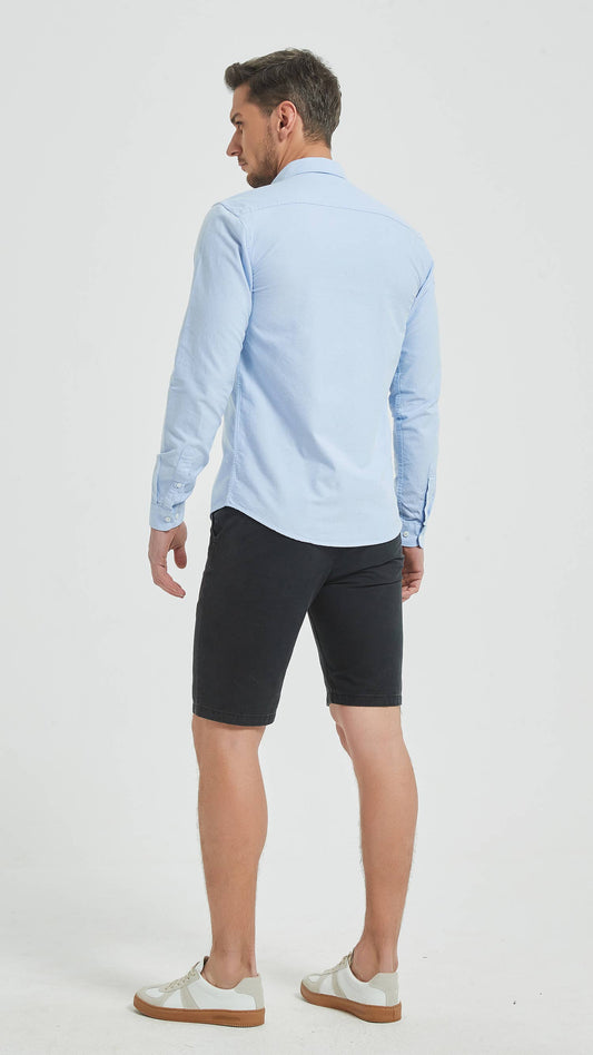 Camicia oxford azzurro cielo slim fit