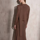 Maglione in maglia con sciarpa abbinata