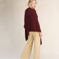 Maxi mantella in misto cashmere