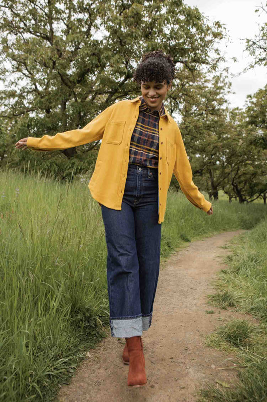 Camicia Dawson pesante in oro antico