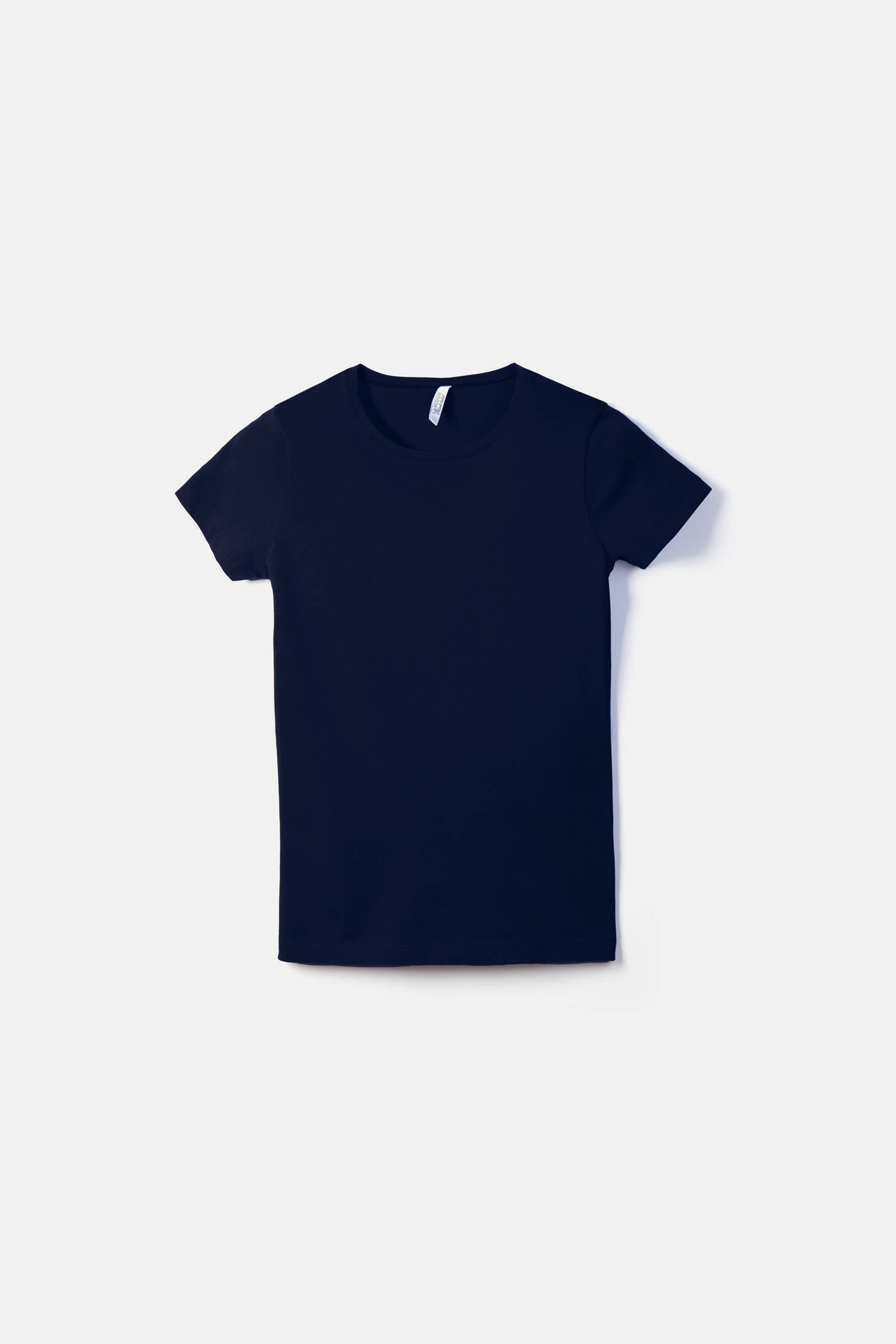 T-shirt basic in cotone con girocollo