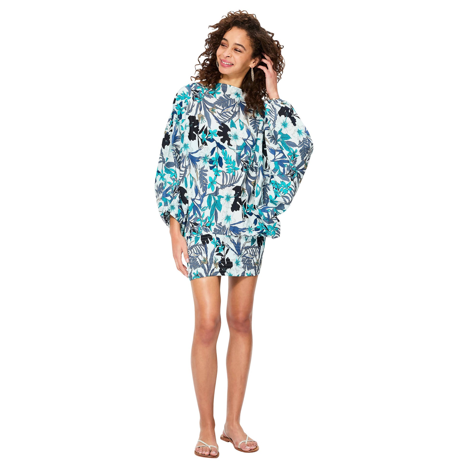 Pantaloni harem estivi in cotone con stampa floreale