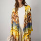 Kimono lungo in viscosa tie-dye boho