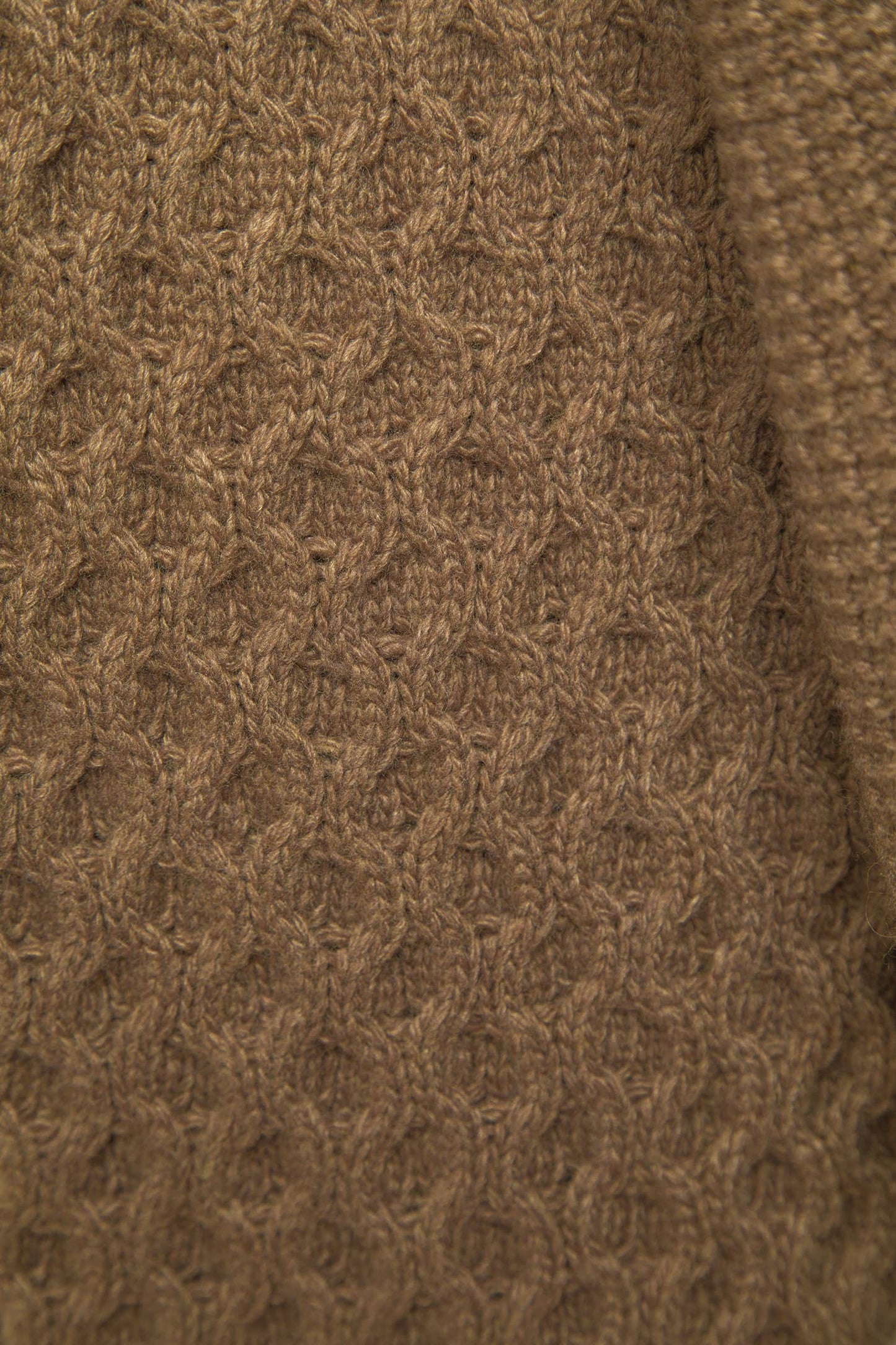 Cardigan in maglia strutturata con collo a imbuto
