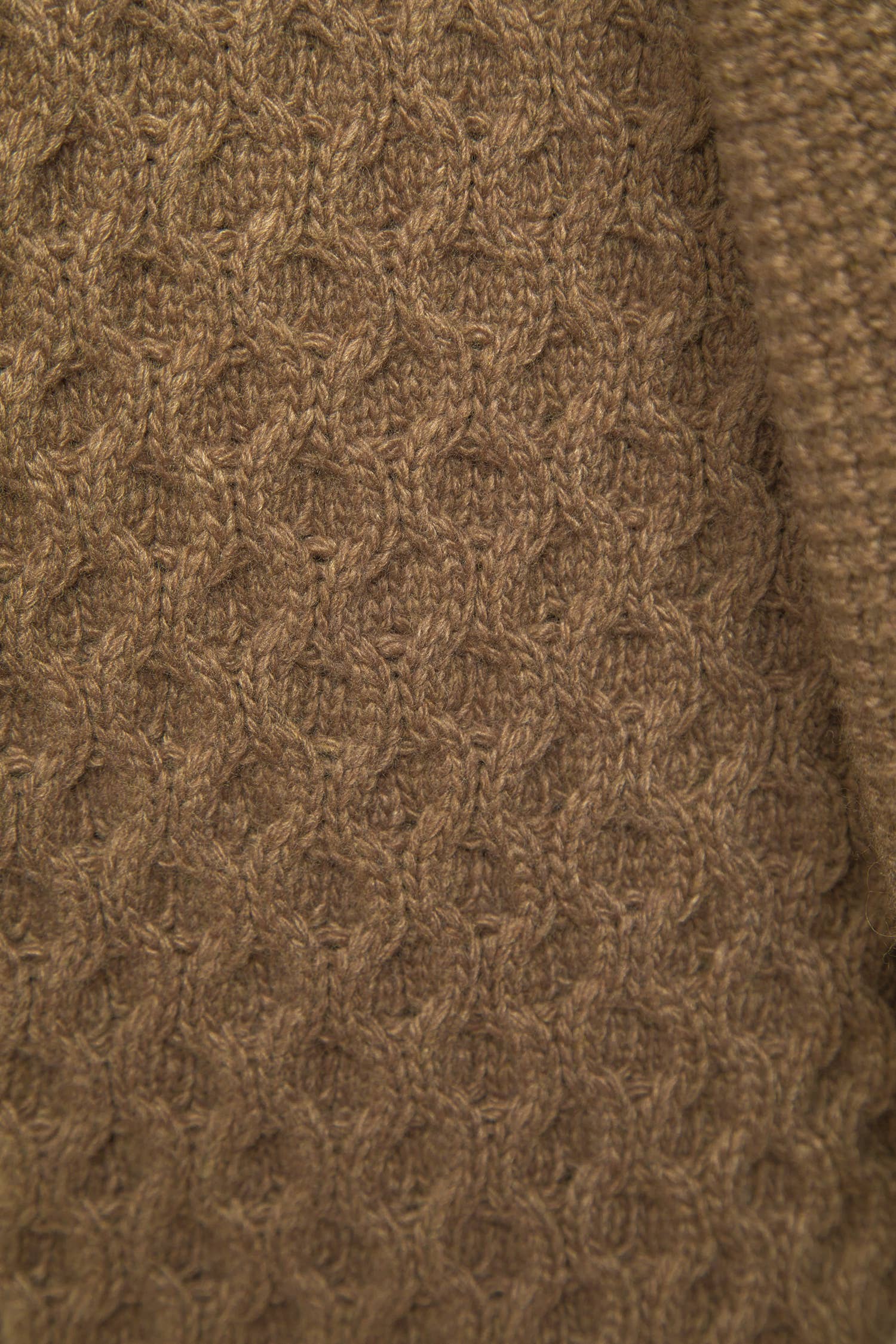 Cardigan in maglia strutturata con collo a imbuto