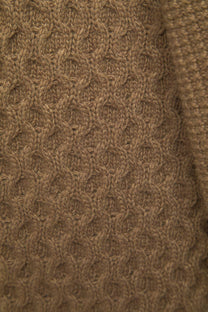 Cardigan in maglia strutturata con collo a imbuto