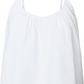 Top Annie in voile di cotone biologico bianco
