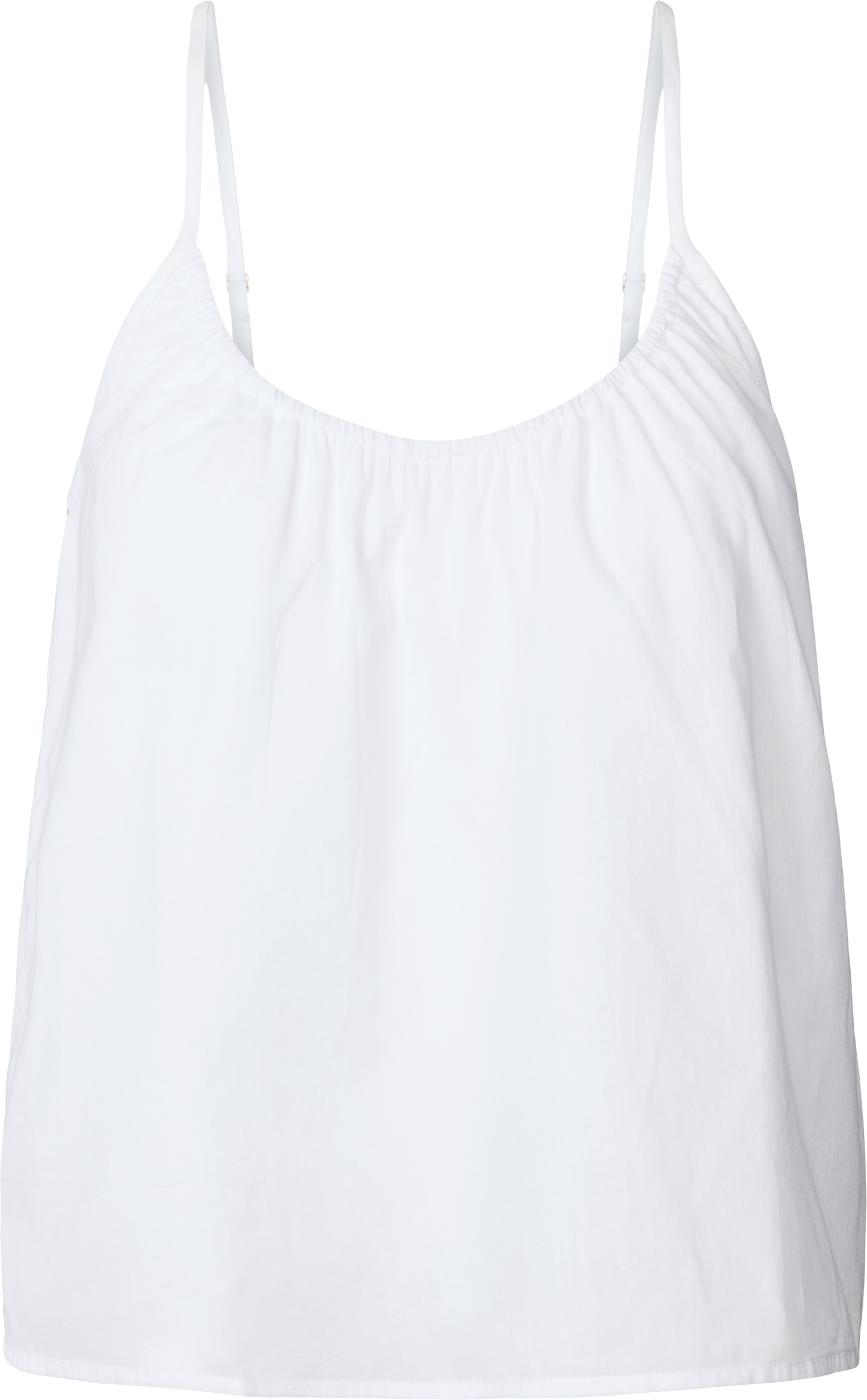 Top Annie in voile di cotone biologico bianco