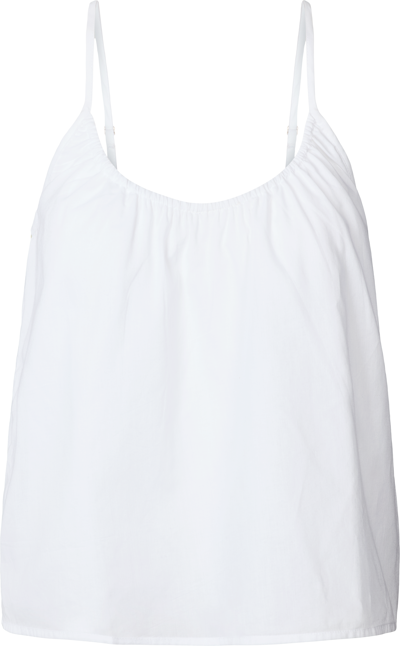 Top Annie in voile di cotone biologico bianco