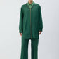 Giacca lunga con cappuccio e zip
