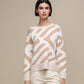 Maglione in maglia jacquard bicolore