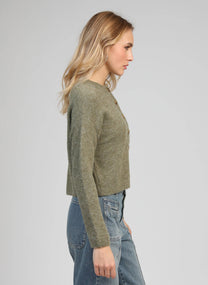 Cardigan in maglia Letiana verde tiglio