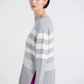 Maglia a righe in lana e cashmere