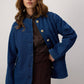 Giacca di jeans in cotone con bottoni dorati