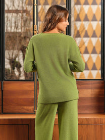 Maglia traforata in lana e cashmere