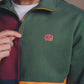 Felpa color block Harlequin con mezza zip