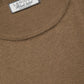 Top smanicato in maglia rasata con girocollo