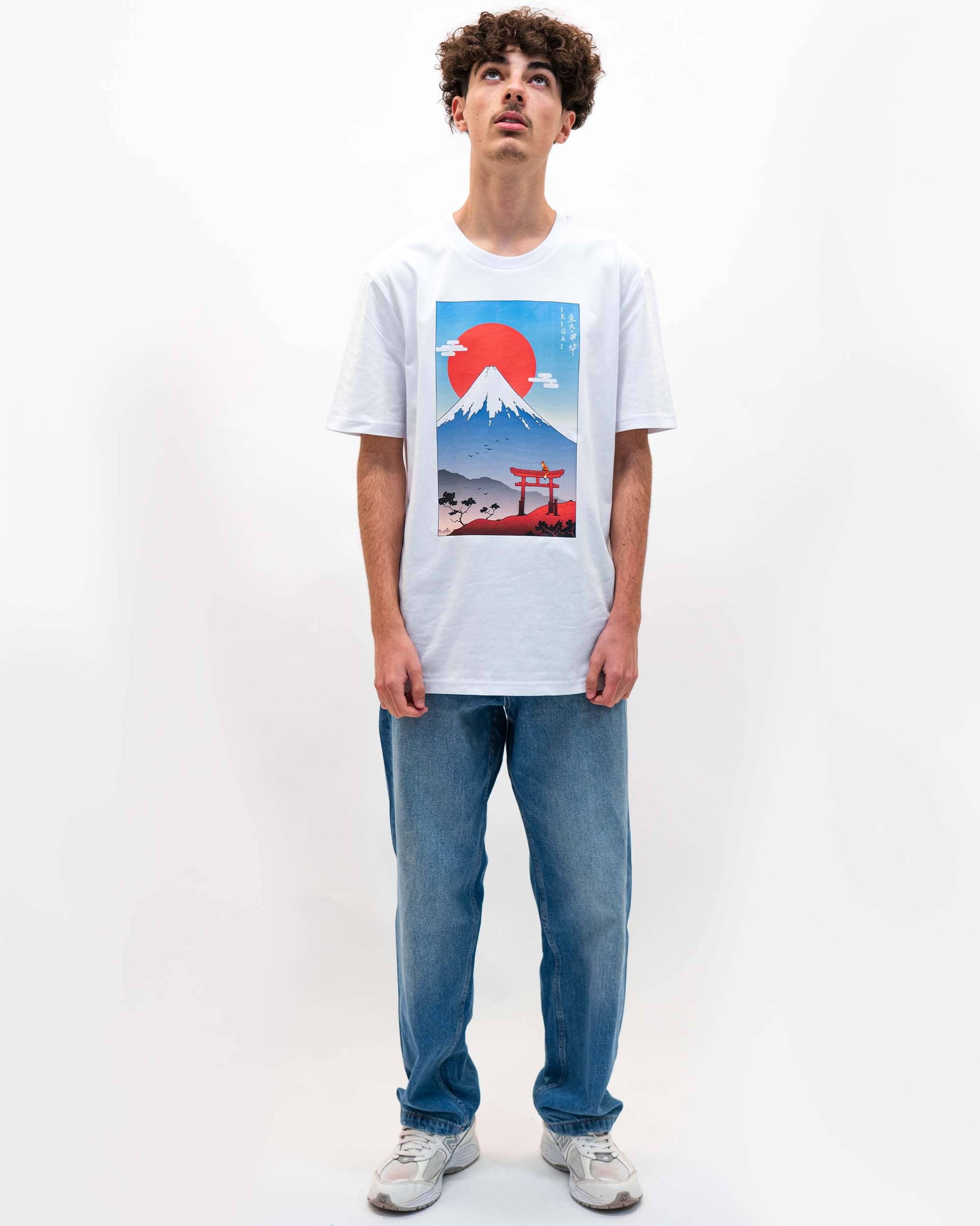 T-shirt Mount Fuji Ikigai in cotone biologico