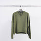 Maglione oversize con scollo a V in maglia morbida