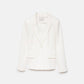 Blazer minimal bianco da donna
