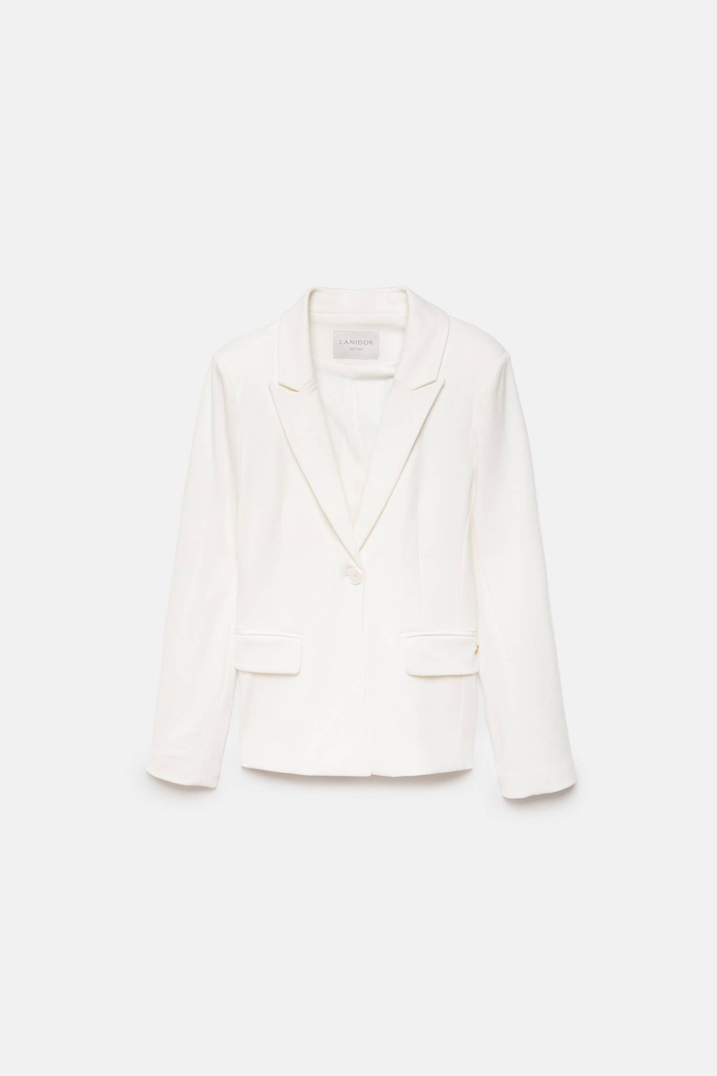 Blazer minimal bianco da donna