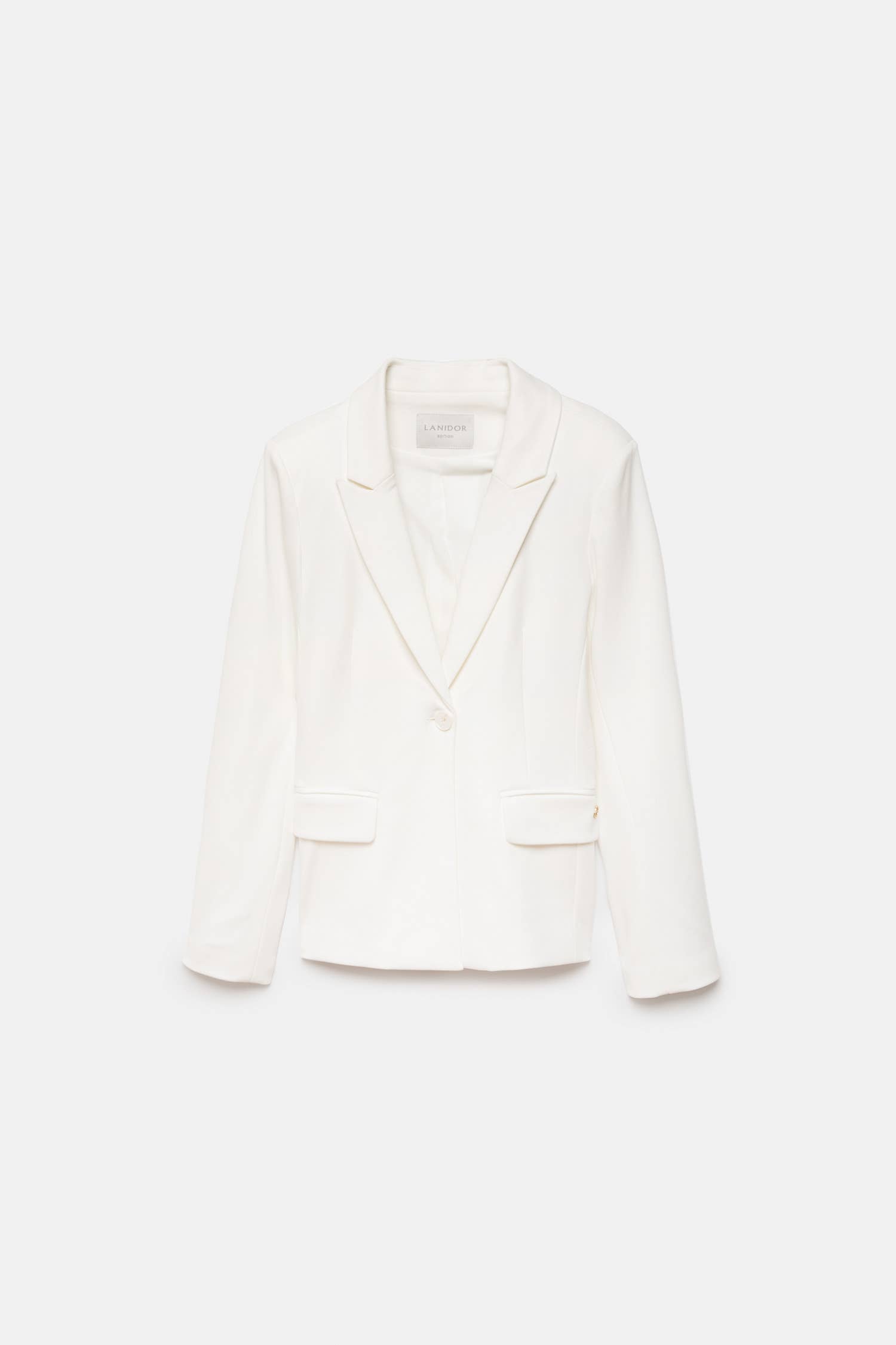 Blazer minimal bianco da donna