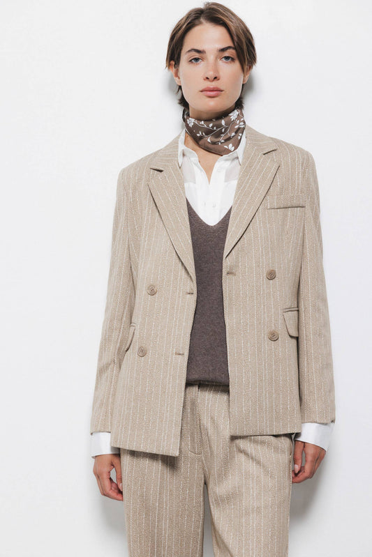 Blazer doppiopetto gessato