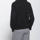 Maglione in maglia rasata con collo polo
