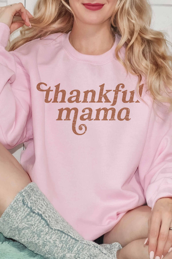 Felpa oversize “Thankful Mama”