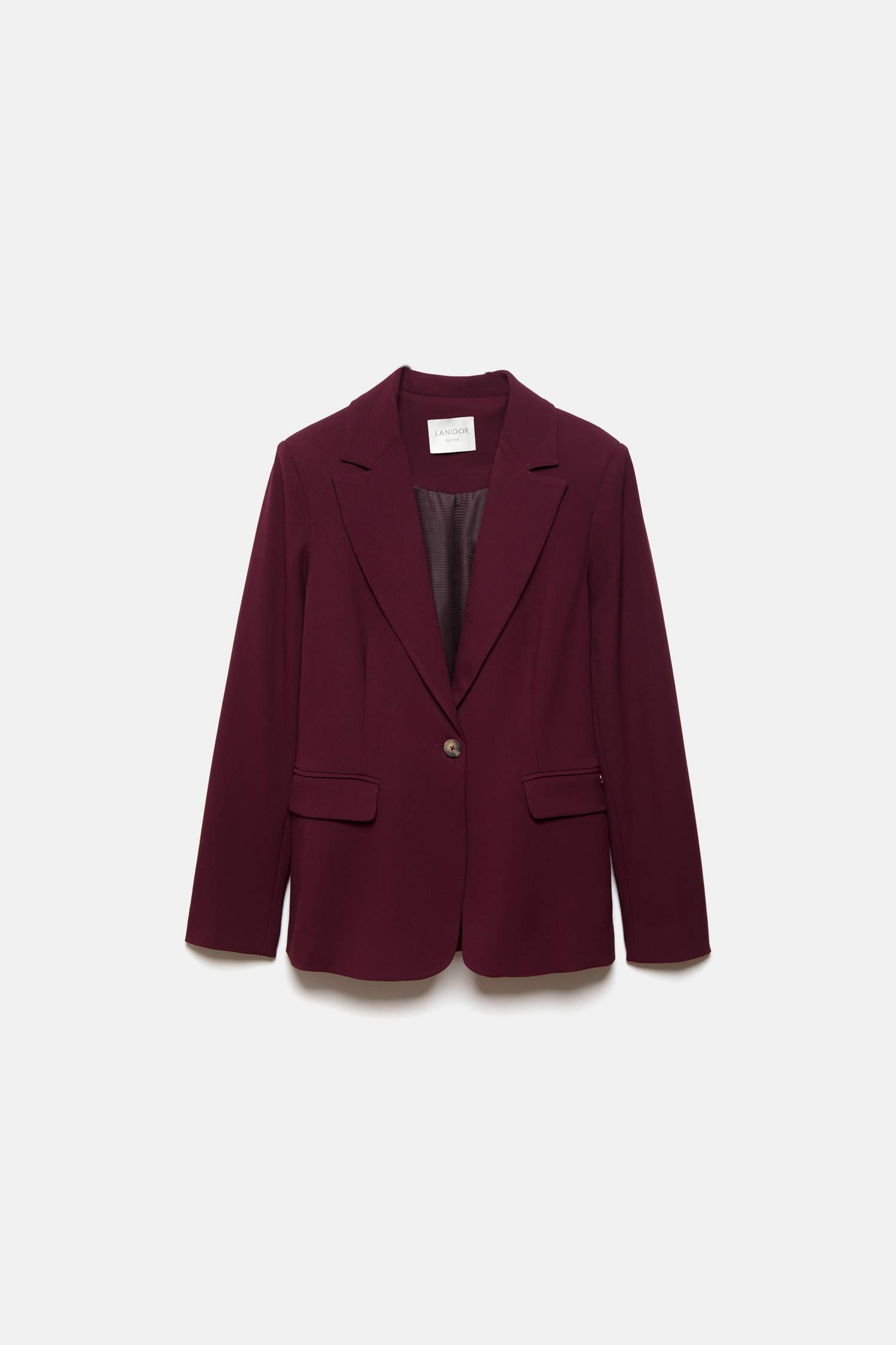Blazer monopetto bordeaux da donna