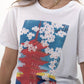 T-shirt grafica pagoda giapponese in cotone biologico