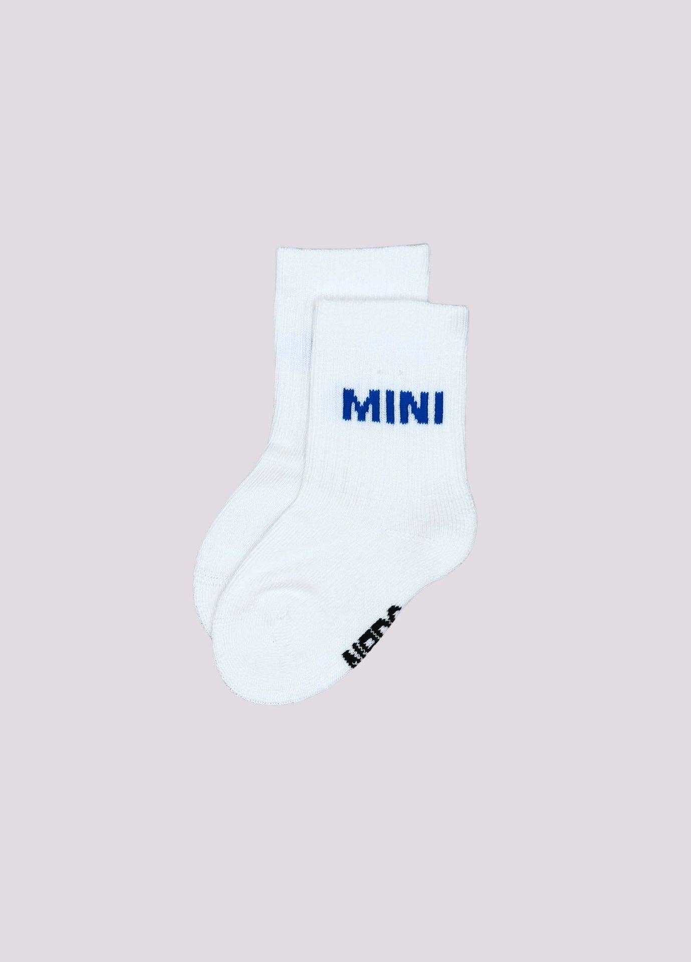 Calzini mini blu in cotone biologico