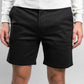 Pantaloncini elasticizzati neri in cotone