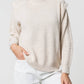 Maglione in maglia con trecce e spalle strutturate