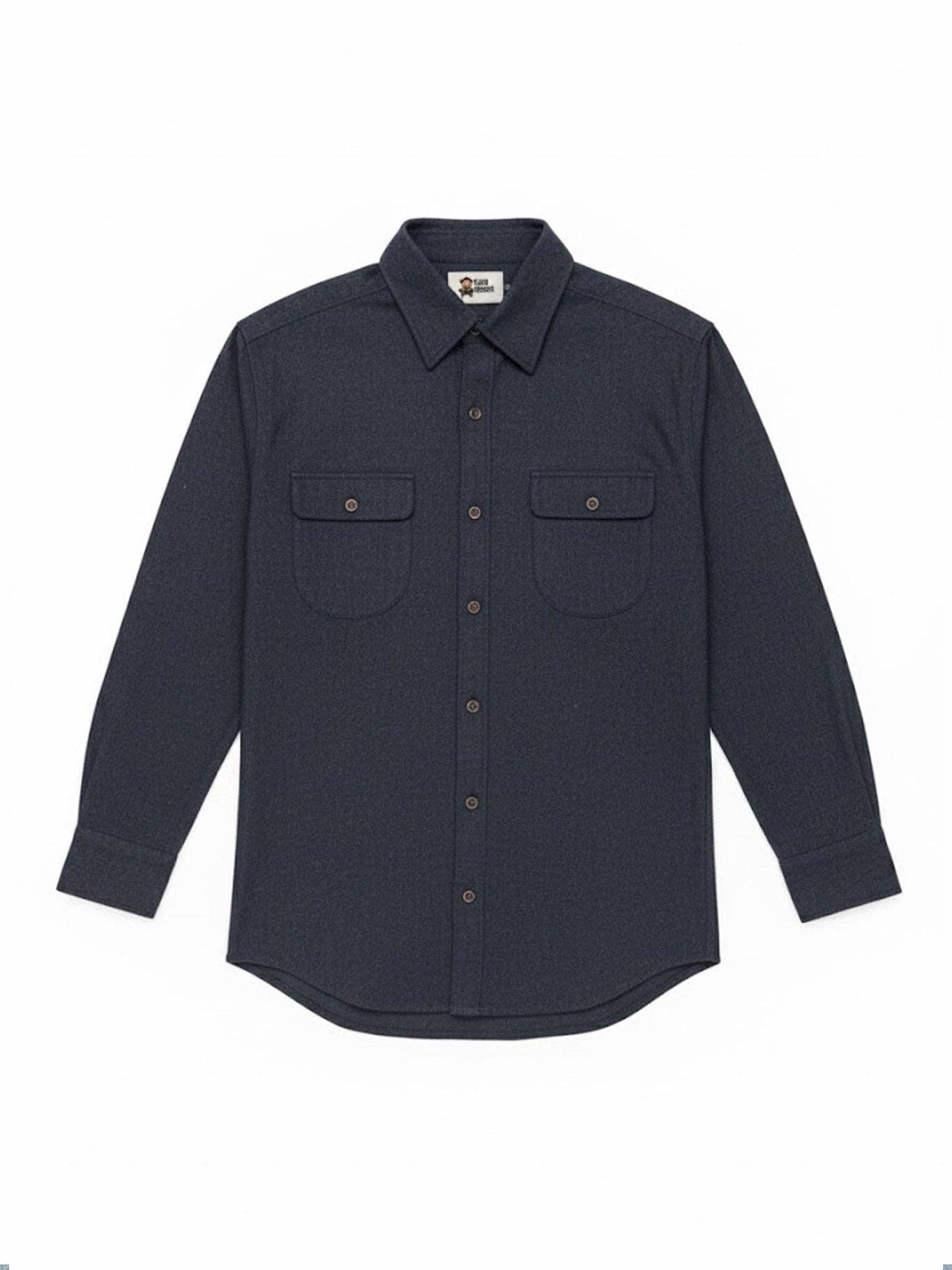 Camicia di flanella uomo Chop blu navy